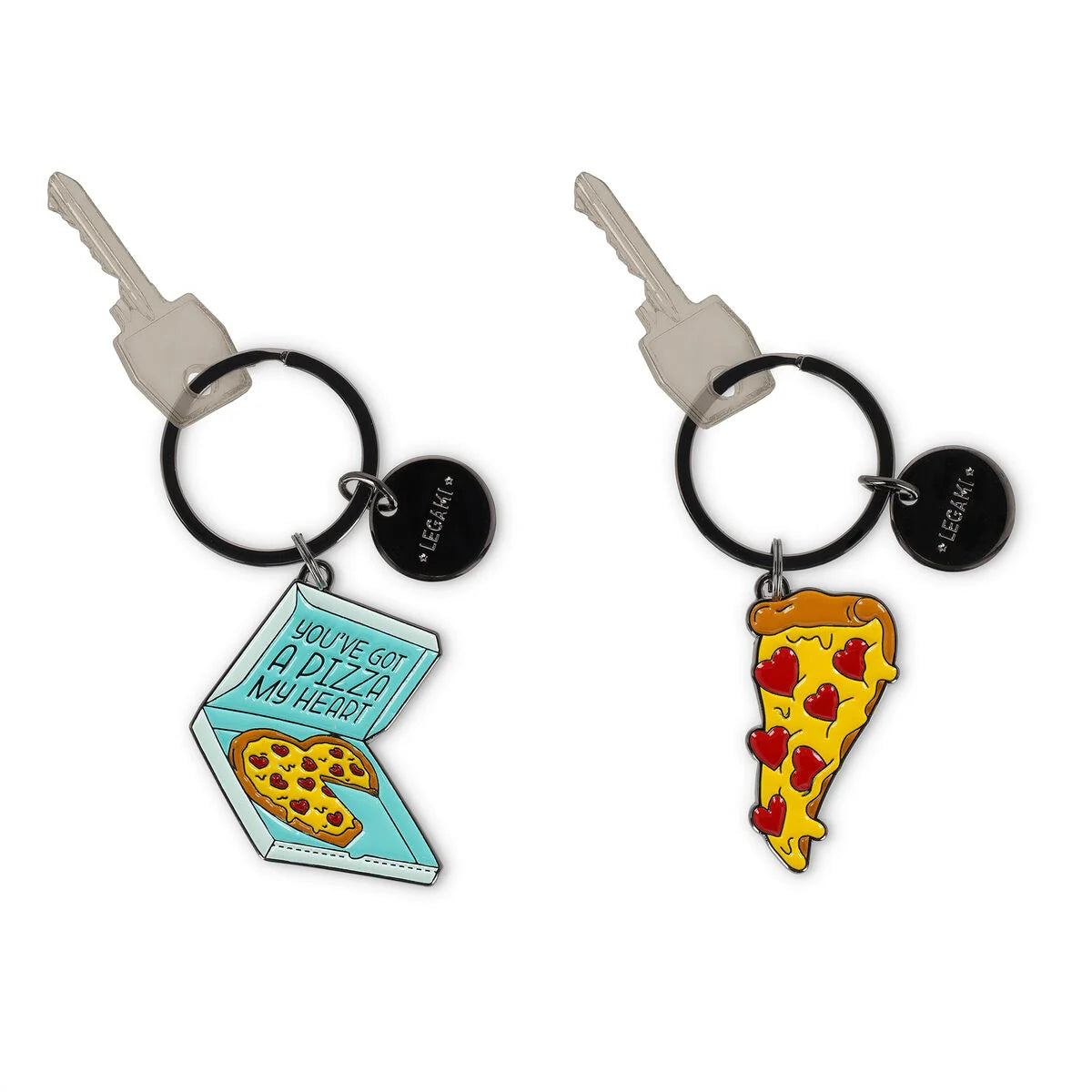 Legami Enamel Key Ring - What A Key Ring! - Pizza