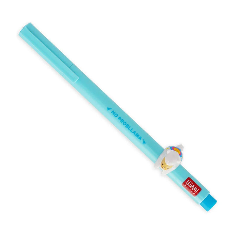 Legami Lovely Friends Gel Pen 0.5mm Light Blue Ink - Llama