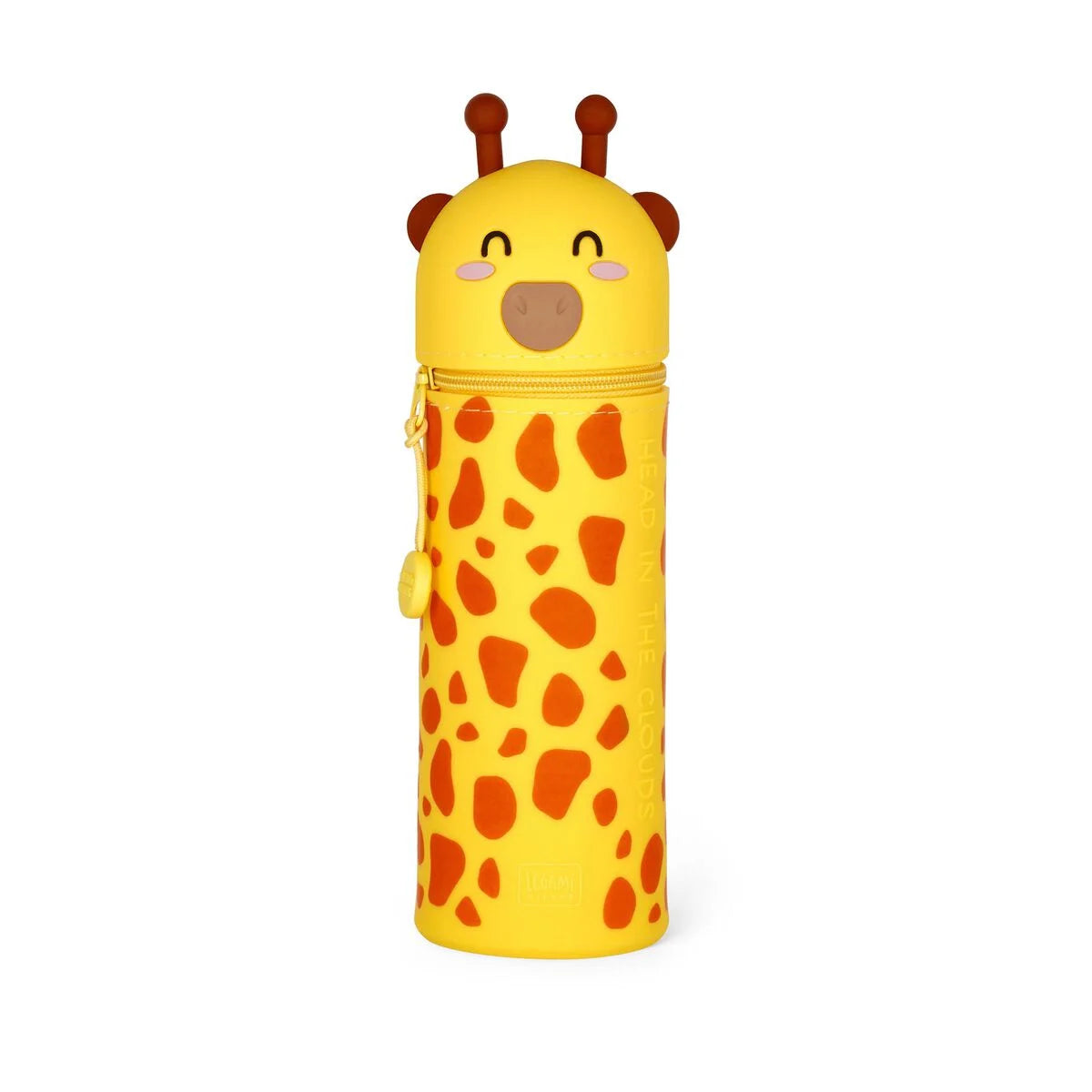 Legami 2-In-1 Silicone Pencil Case - Kawaii - Giraffe "Head In The Clouds"