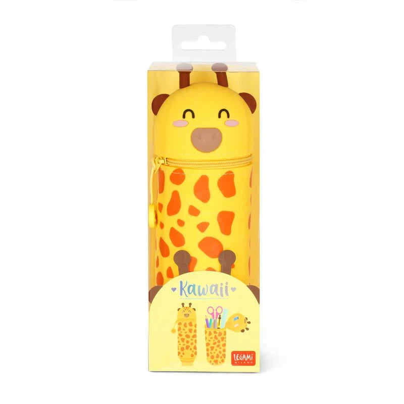 Legami Kawaii 2 in 1 Soft Silicone Pencil Case - Giraffe KA0017