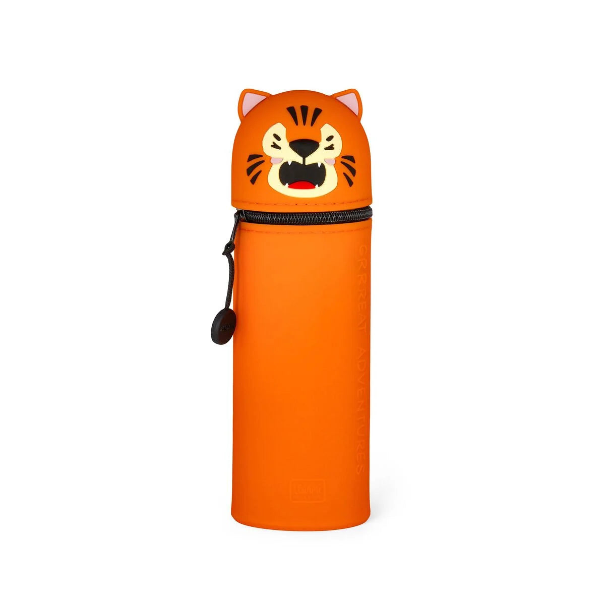 Legami 2-In-1 Silicone Pencil Case - Kawaii - Tiger "Grrreat Adventures"