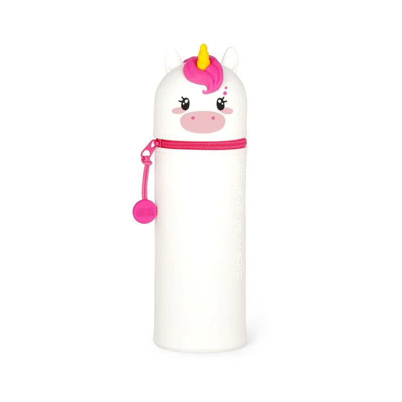 Legami 2 in 1 Soft Silicone Pencil Case - Kawaii Unicorn