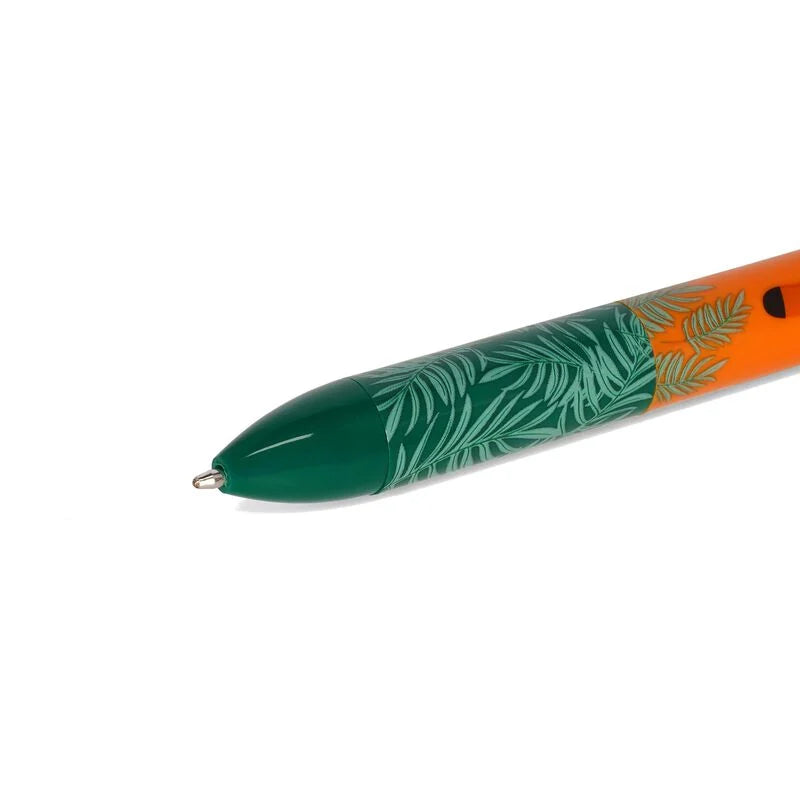 Legami Click&Clack Two Colour Ballpoint Pen - Tiger