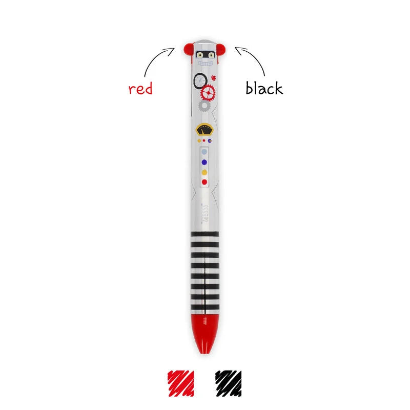 Legami Click&Clack Two Colour Ballpoint Pen - Robot