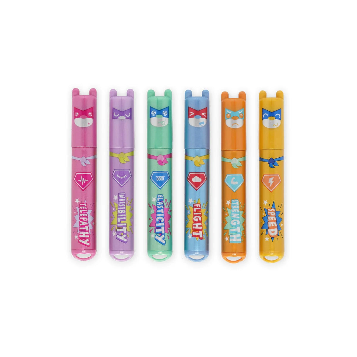 Legami Mini Highlighters A Set Of 6pcs - Teddy's Superpower