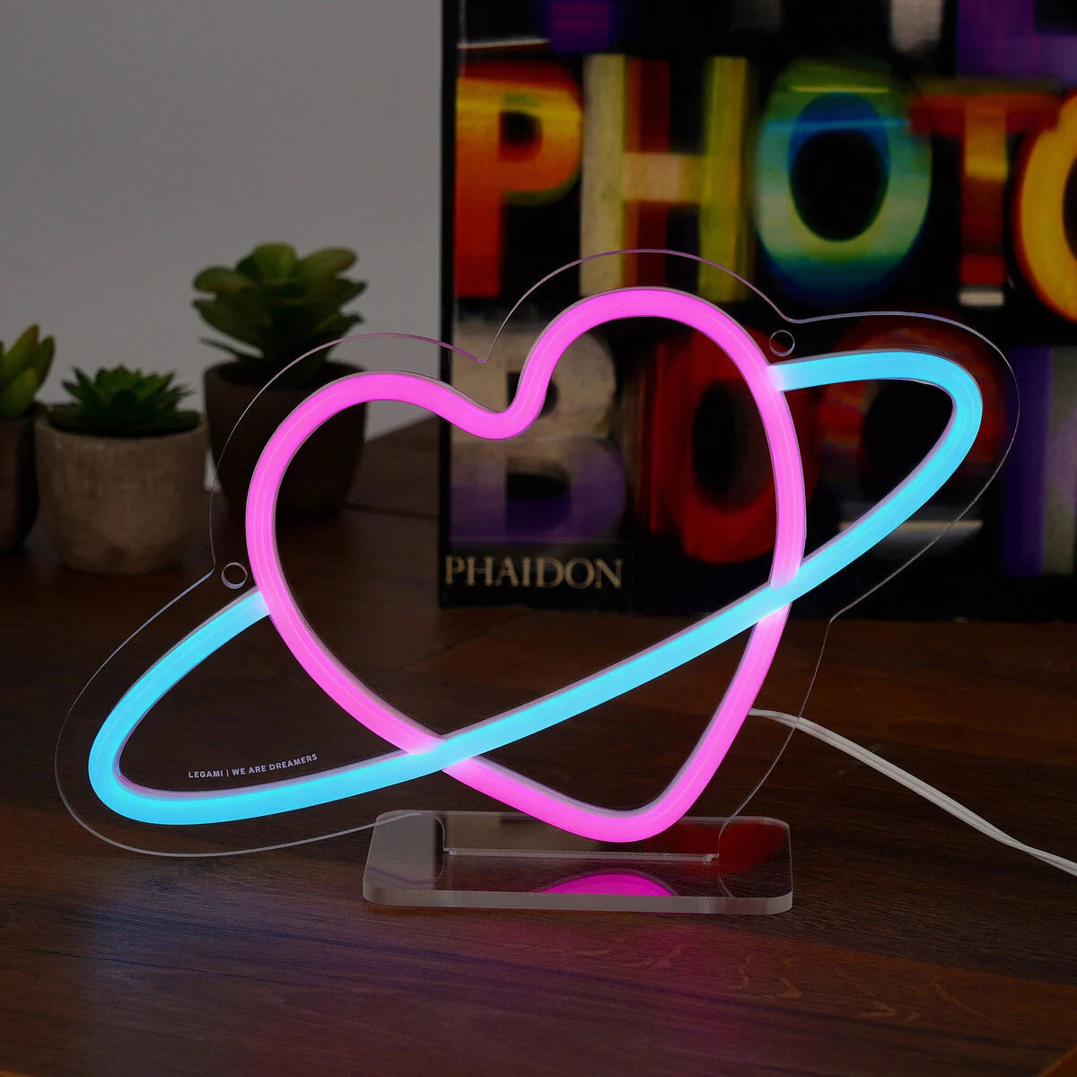 Legami Neon Effect Led Light Sign - It's a Sign - Planet Heart
