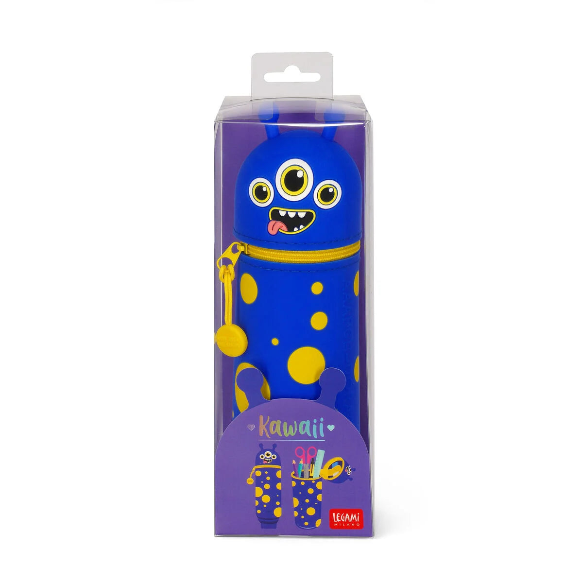 Legami 2-In-1 Silicone Pencil Case - Kawaii - Monster "Aaargh-Dorable!"