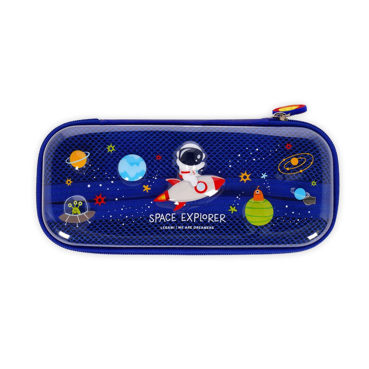 Legami Rigid Transparent Pencil Case - WonderWow - Space