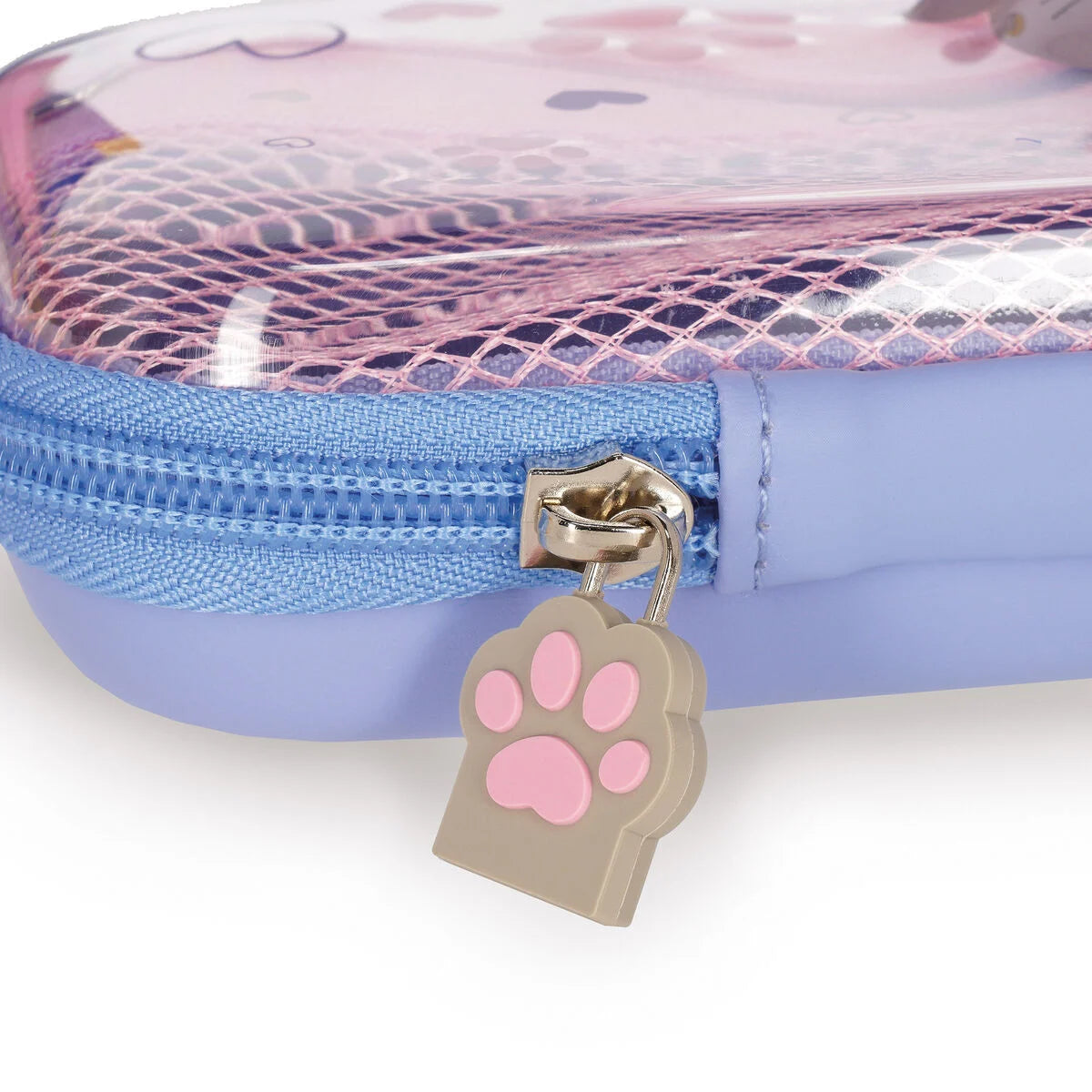 Legami Rigid Transparent Pencil Case - WonderWow - Kitty