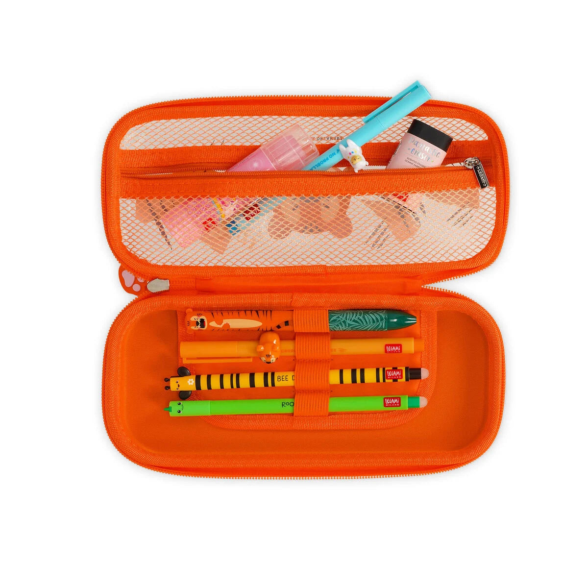 Legami Rigid Transparent Pencil Case - WonderWow - Tiger