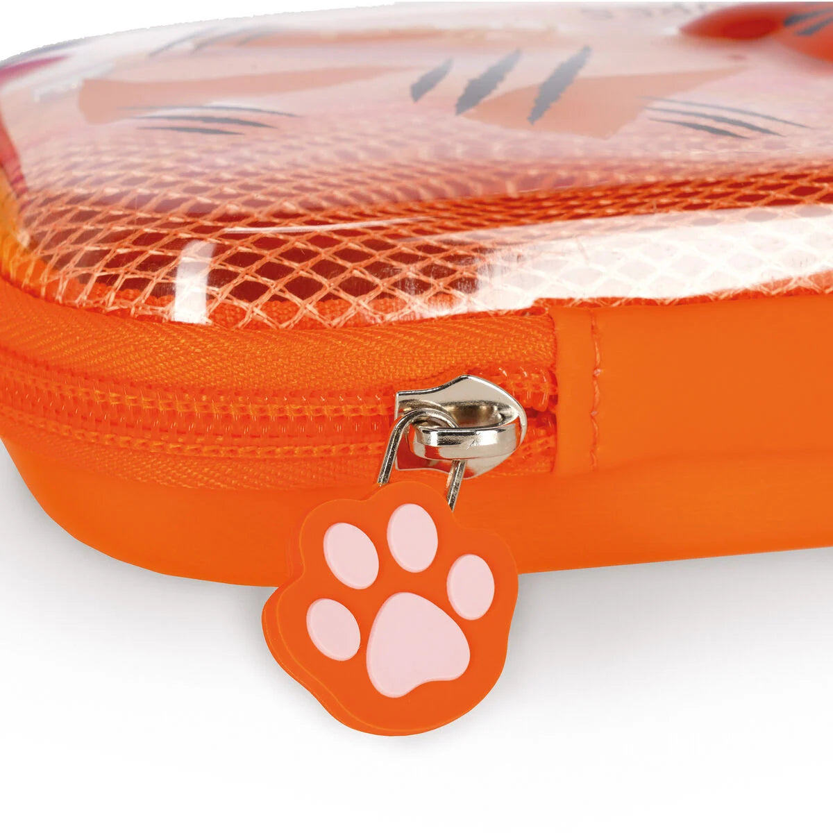 Legami Rigid Transparent Pencil Case - WonderWow - Tiger