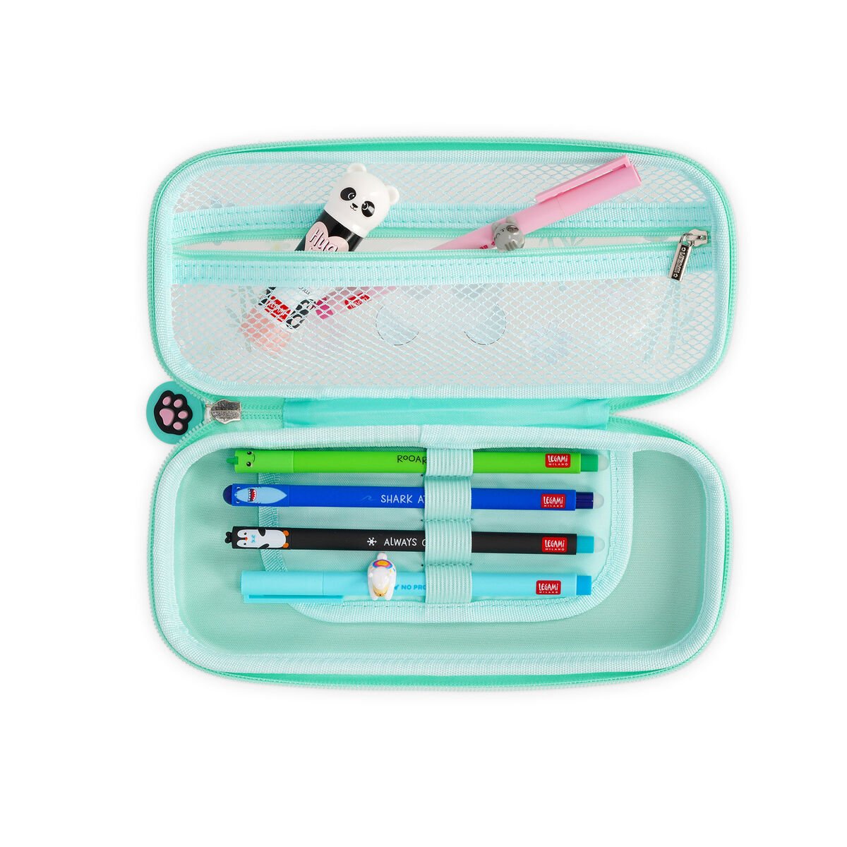 Legami Rigid Transparent Pencil Case - WonderWow - Panda