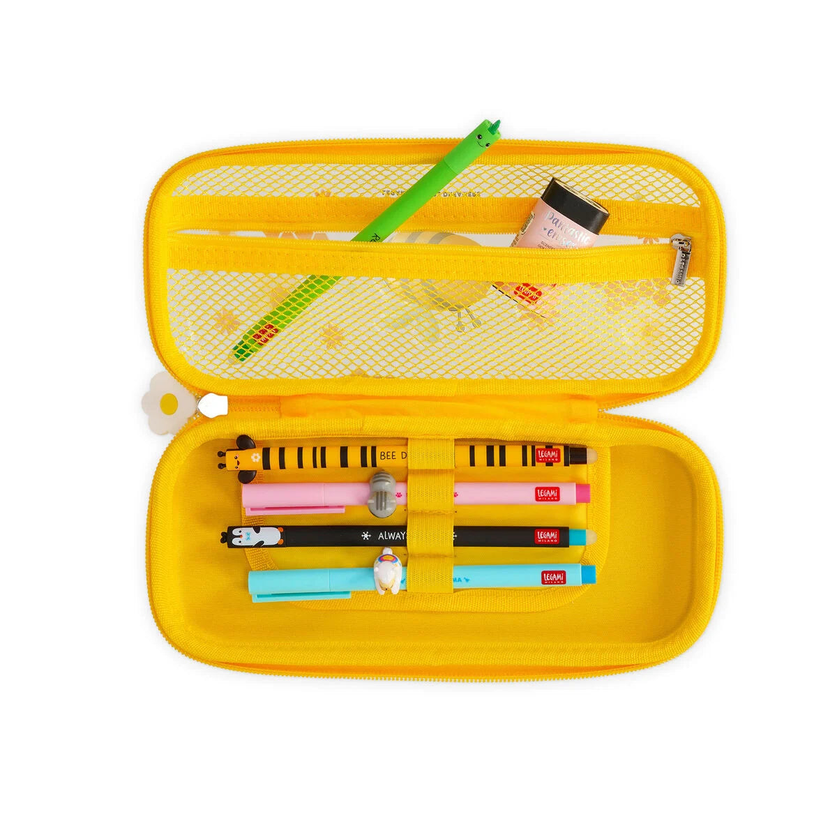 Legami Rigid Transparent Pencil Case - WonderWow - Bee