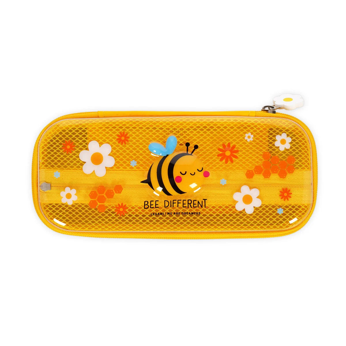 Legami Rigid Transparent Pencil Case - WonderWow - Bee