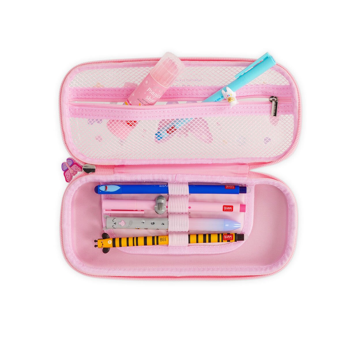 Legami Rigid Transparent Pencil Case - WonderWow - Butterfly