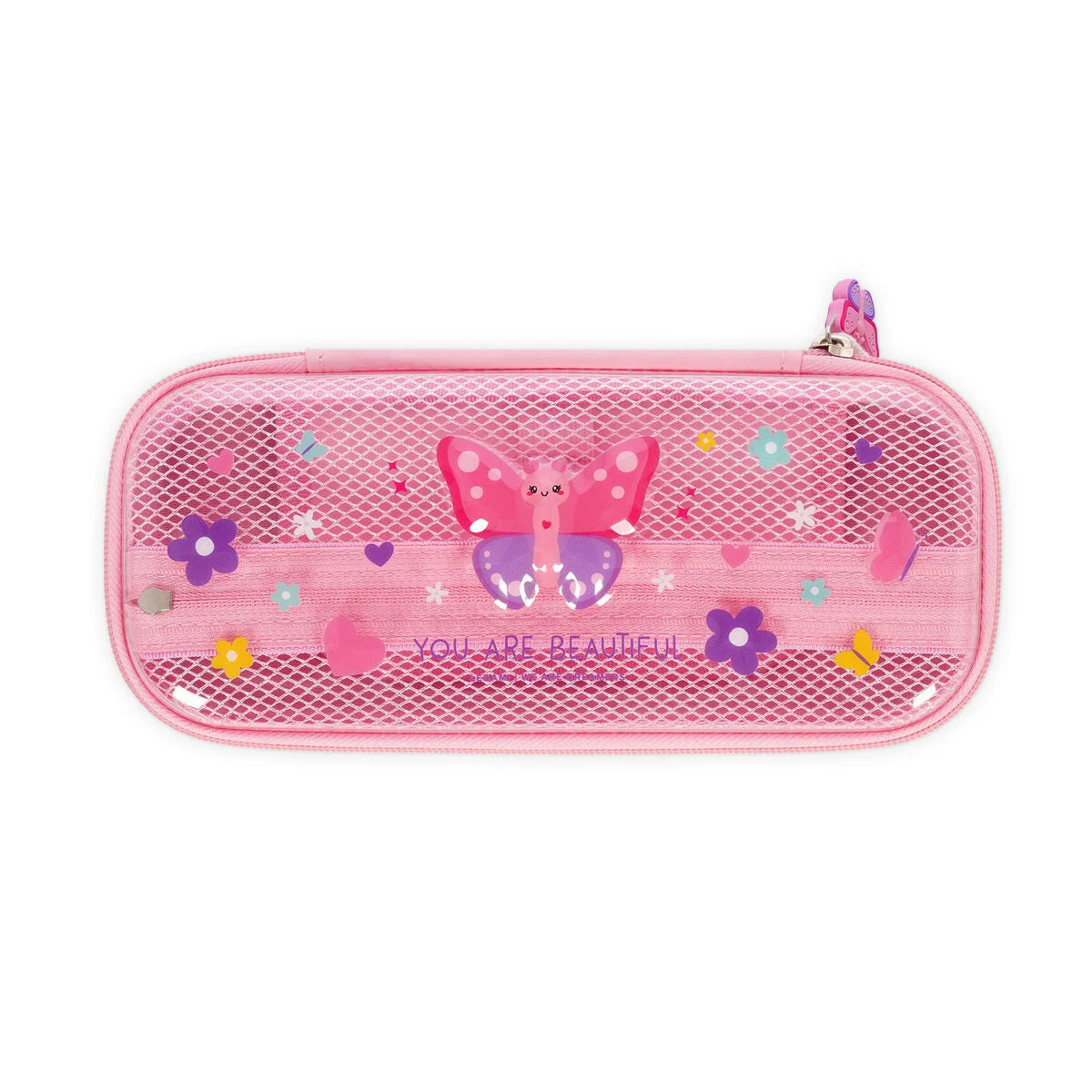 Legami Rigid Transparent Pencil Case - WonderWow - Butterfly