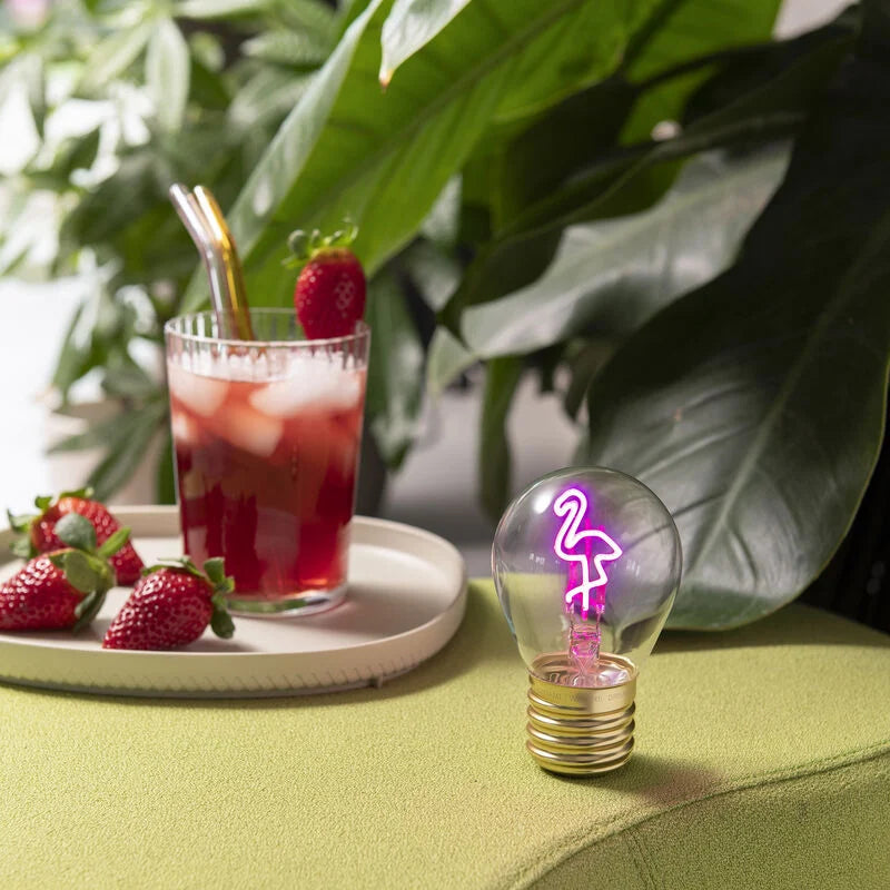 Legami Bulb Fiction Light Bulb Table Lamp - Flamingo