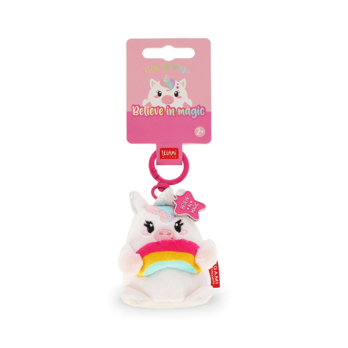 Legami Plush Key Ring - Tiny Super Soft! - Unicorn - Believe In Magic