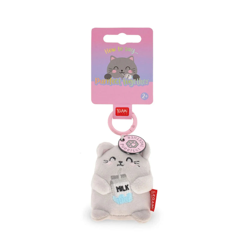 Legami Plush Key Ring - Tiny Super Soft! - Kitty - Perrfect Together