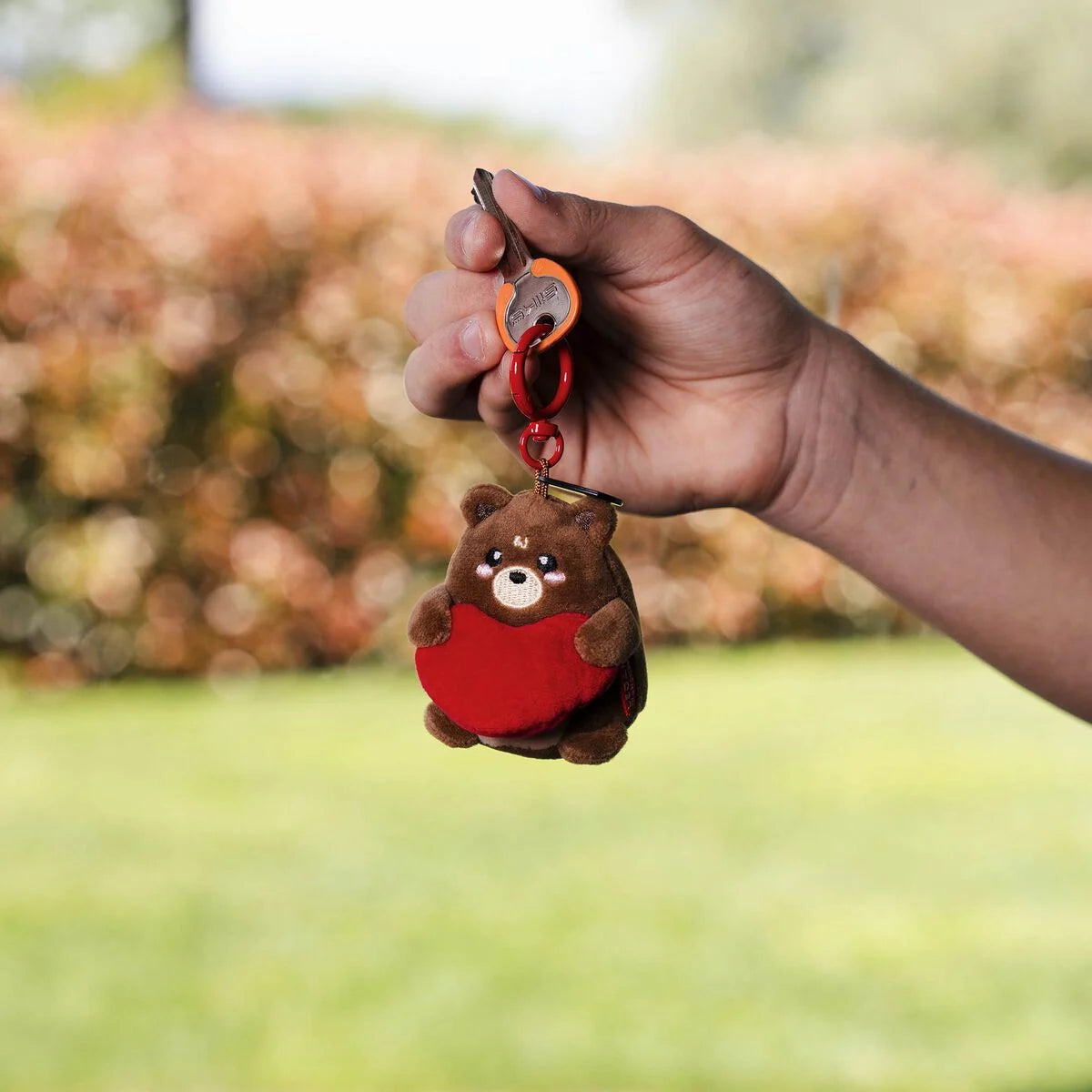 Legami Plush Key Ring - Tiny Super Soft! - Teddy Bear - Always In My Heart