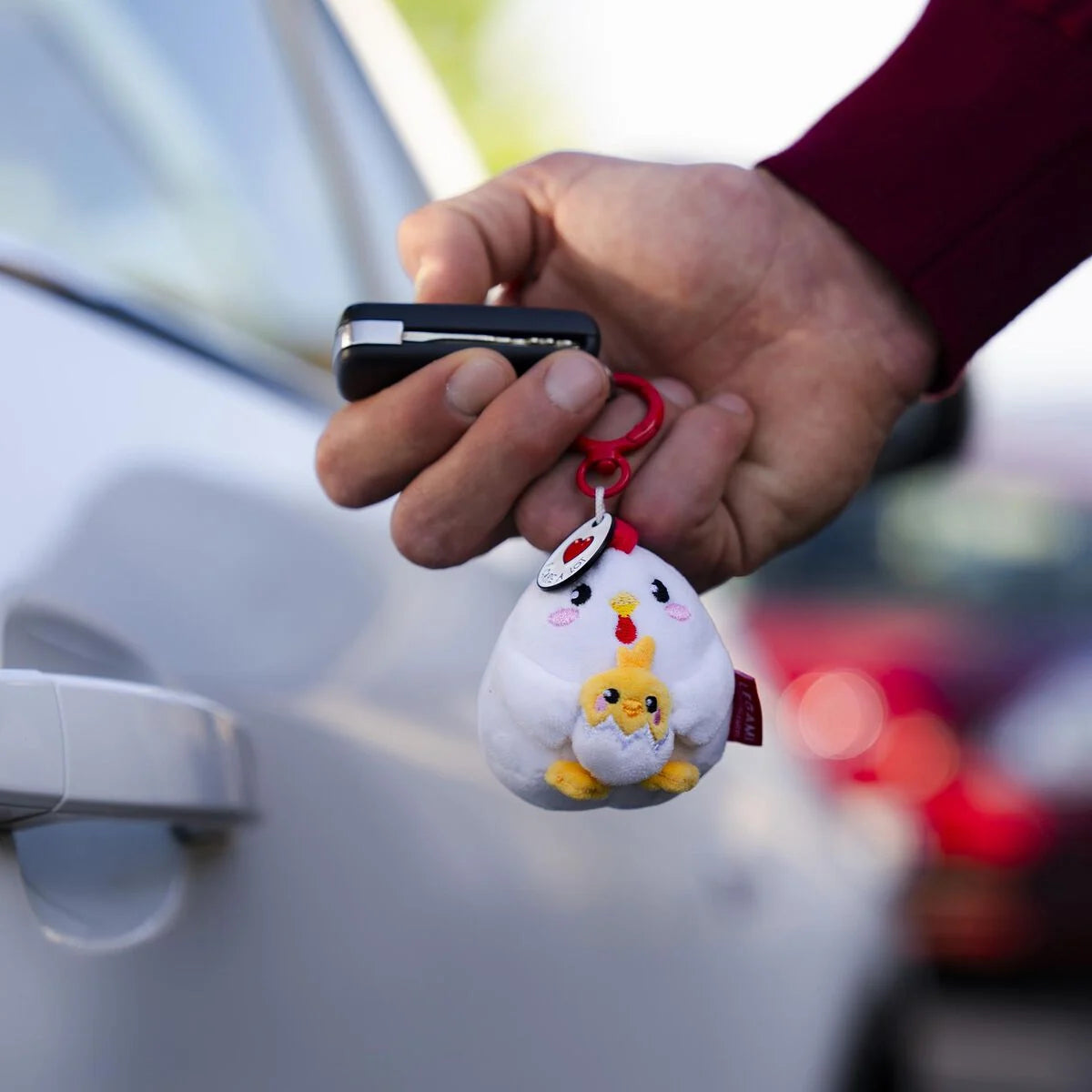 Legami Plush Key Ring - Tiny Super Soft! - Hen - I Care A Lot