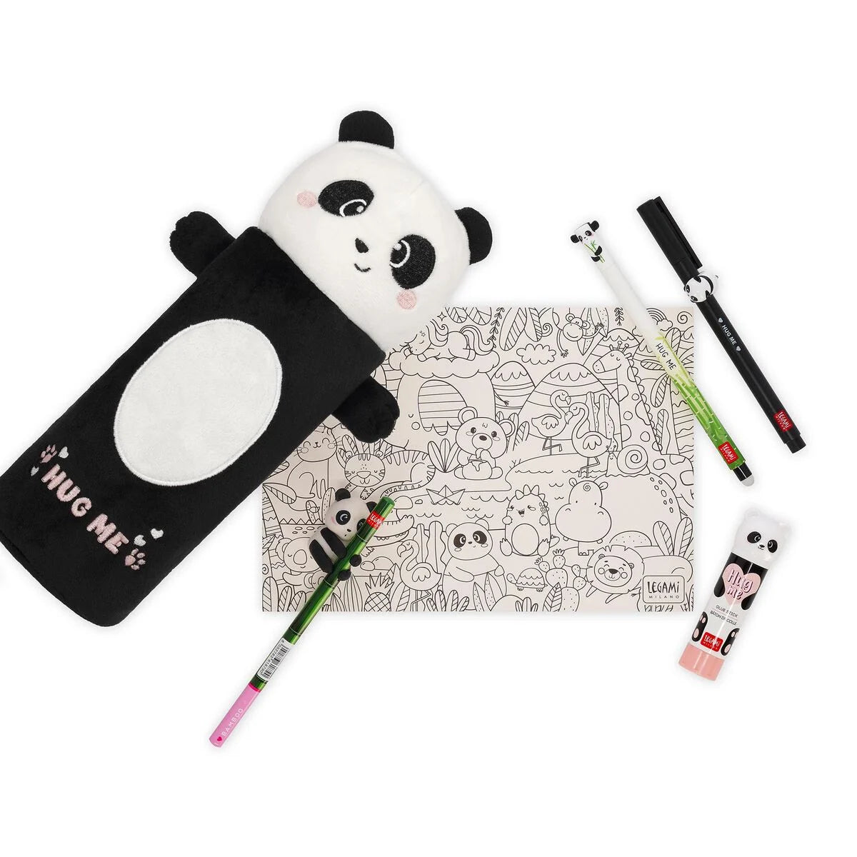 Legami Soft Plush Pencil Case - Super Soft! - Panda "Hug Me"