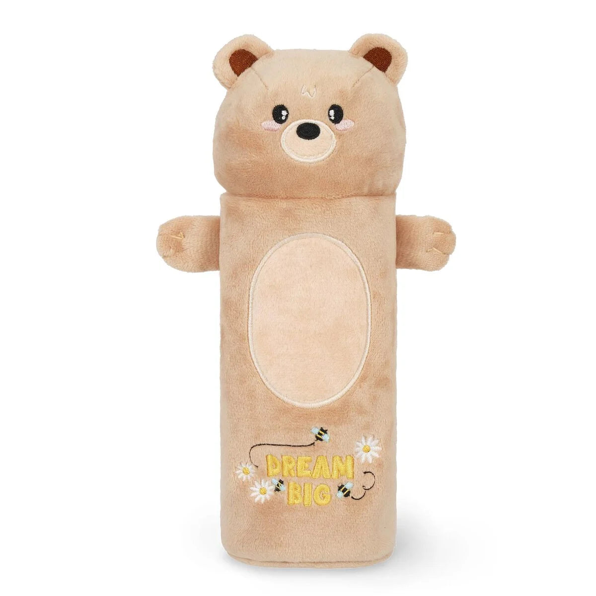 Legami Soft Plush Pencil Case - Super Soft! - Teddy Bear "Dream Big"