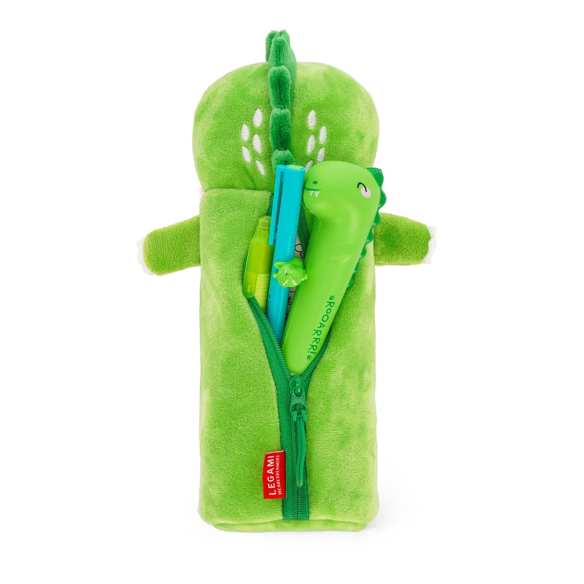 Legami Soft Plush Pencil Case - Super Soft! - Dino "Roooarr"