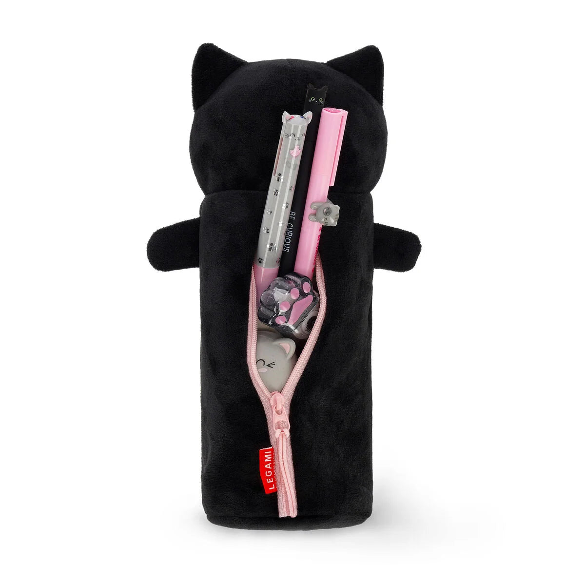 Legami Soft Plush Pencil Case - Super Soft! - Kitty "Be Curious"