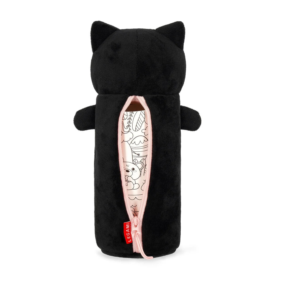 Legami Soft Plush Pencil Case - Super Soft! - Kitty "Be Curious"