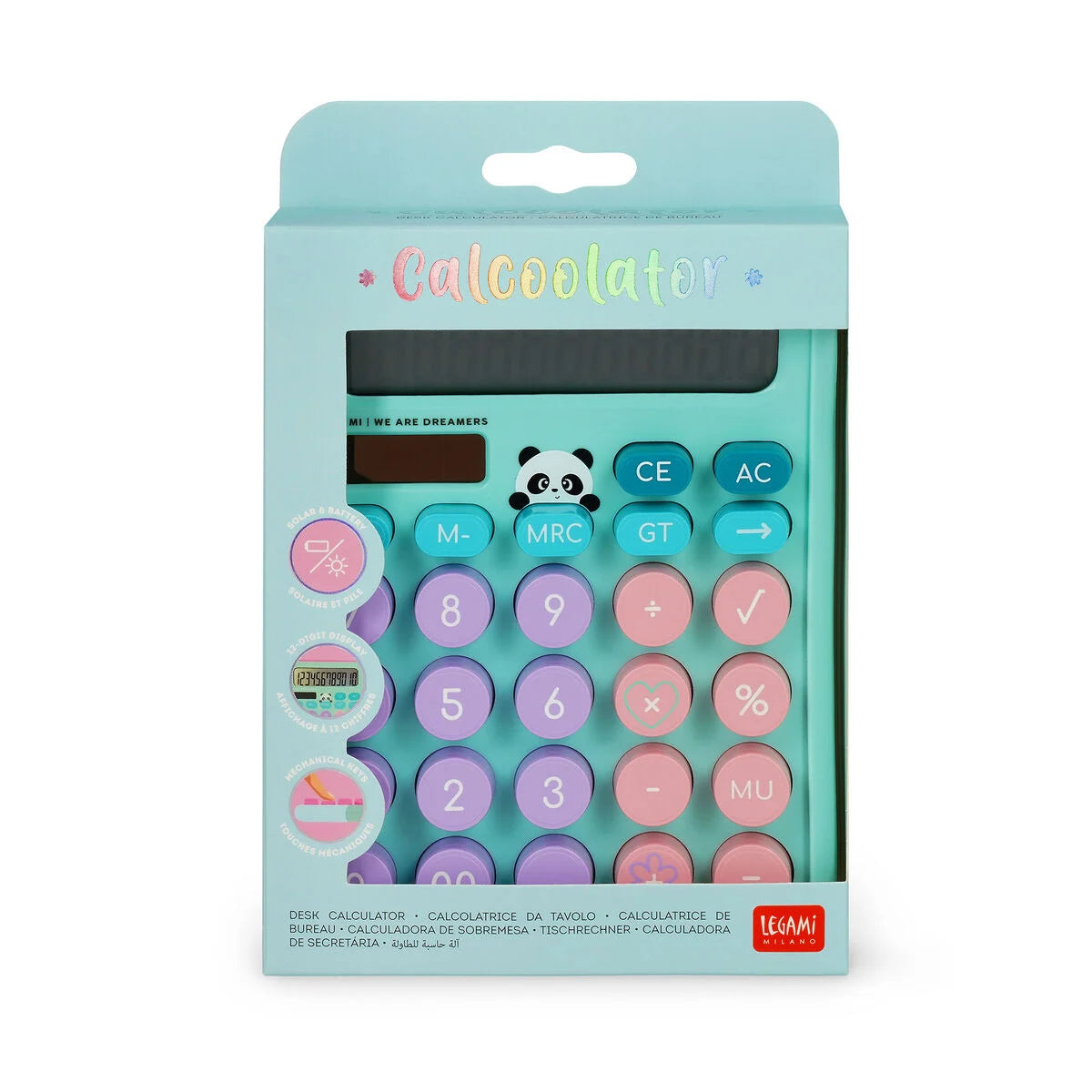 Legami Pocket Calculator - Calcoolator - Panda