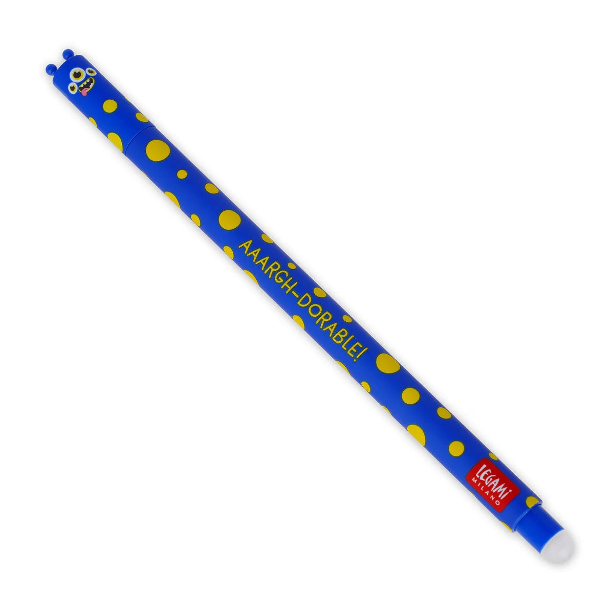 Legami Erasable Gel Pen 0.7mm Blue Ink - Monster "Aaargh-Dorable!"