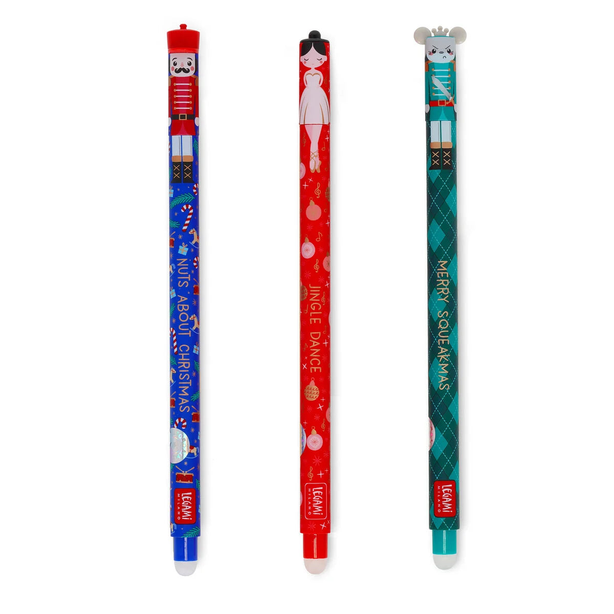 Legami Erasable Pen Set Of 3pcs - The Nutcracker