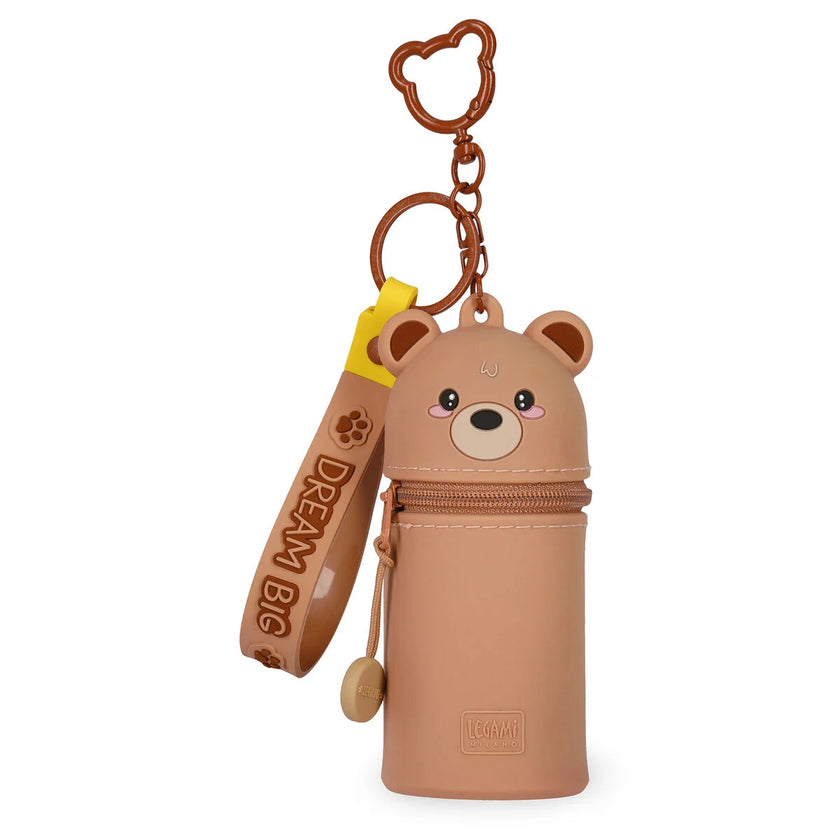 Legami Coin Purse With Keychain - Mini Kawaii - Teddy Bear