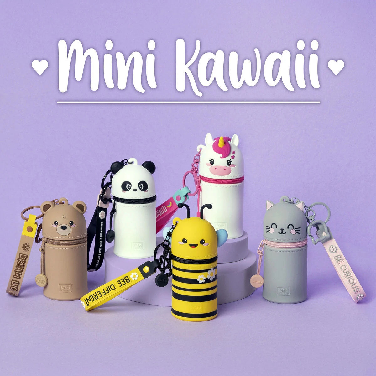 Legami Coin Purse With Keychain - Mini Kawaii - Bee