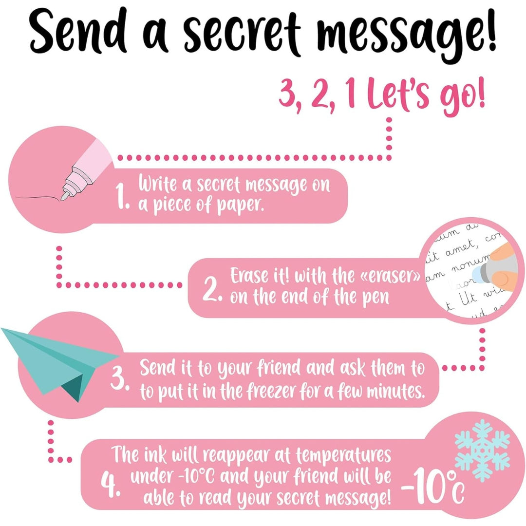 Legami Erasable Pens Set Of 2pcs - Better Together - Turquoise & Orange Ink