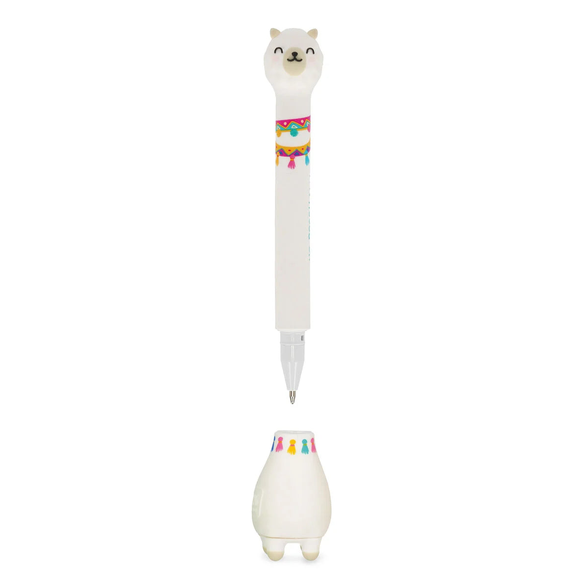 Legami Ballpoint Pen With Base - Stand-Ink Ovation - Llama / Sky Blue Ink