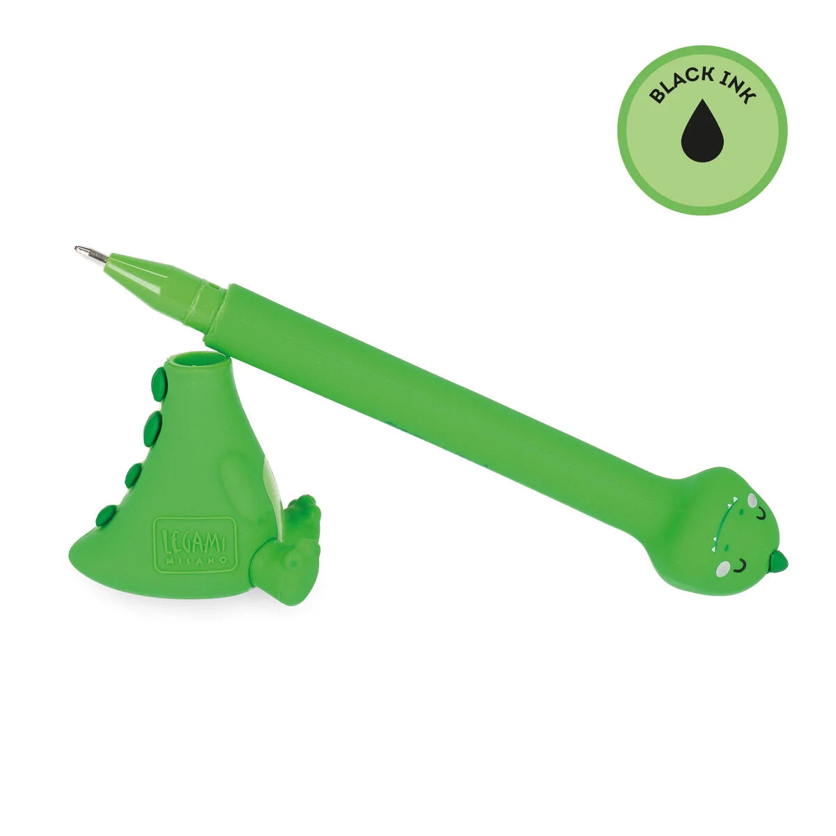 Legami Ballpoint Pen With Base - Stand-Ink Ovation - Dino / Black Ink