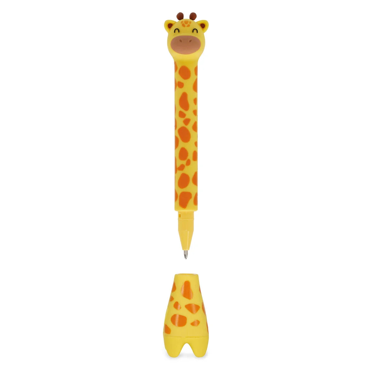 Legami Ballpoint Pen With Base - Stand-Ink Ovation - Giraffe / Blue Ink