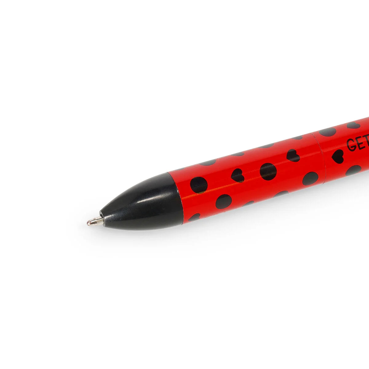 Legami Click&Clack Two Colour Ballpoint Pen - Ladybug