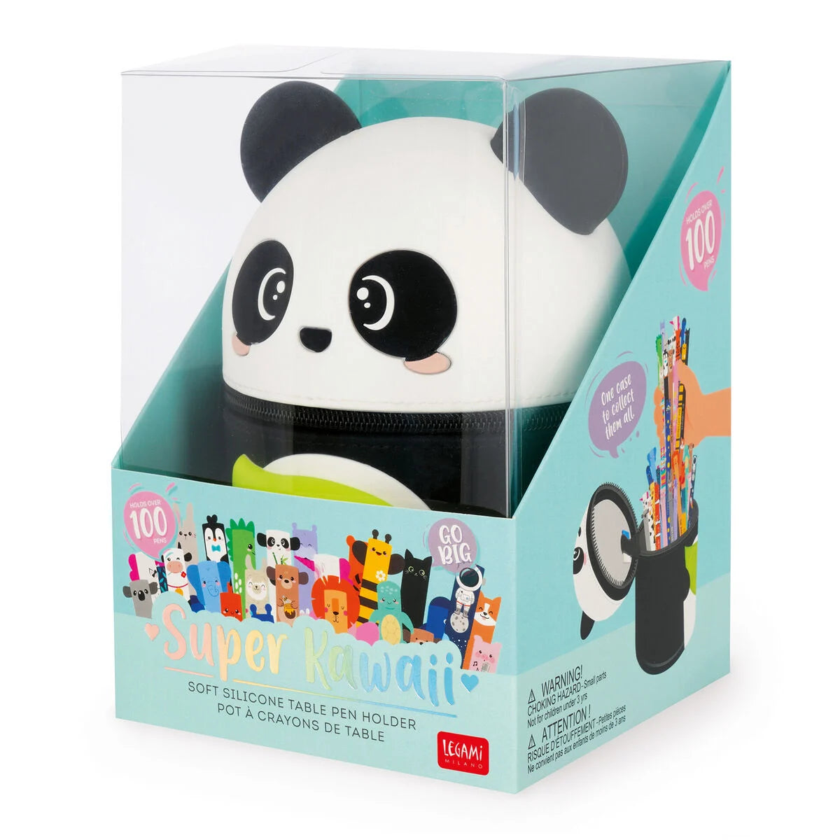 Legami Soft Silicone Table Pen Holder - Super Kawaii - Panda