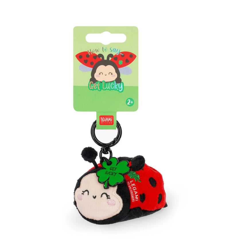 Legami Plush Key Ring - Tiny Super Soft! - Ladybug - Get Lucky