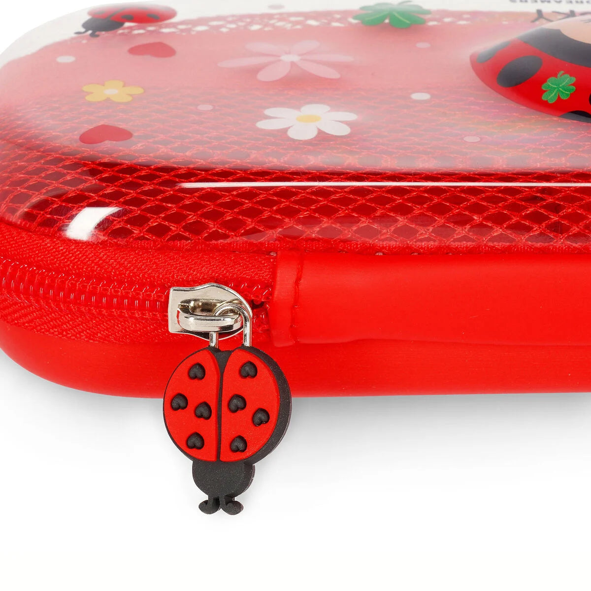 Legami Rigid Transparent Pencil Case - WonderWow - Ladybug