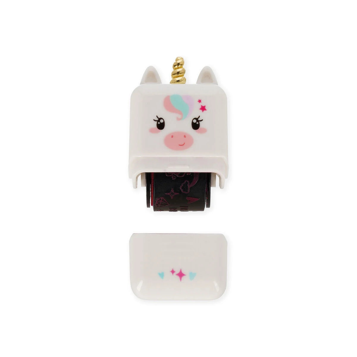 Legami Decorative Roller Stamp - Deco - Unicorn / Fuchsia Ink