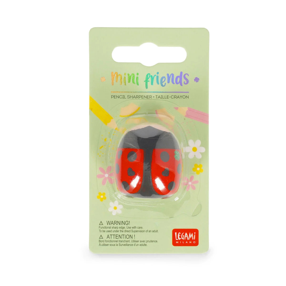 Legami Pencil Sharpener - Mini Friends - Ladybug