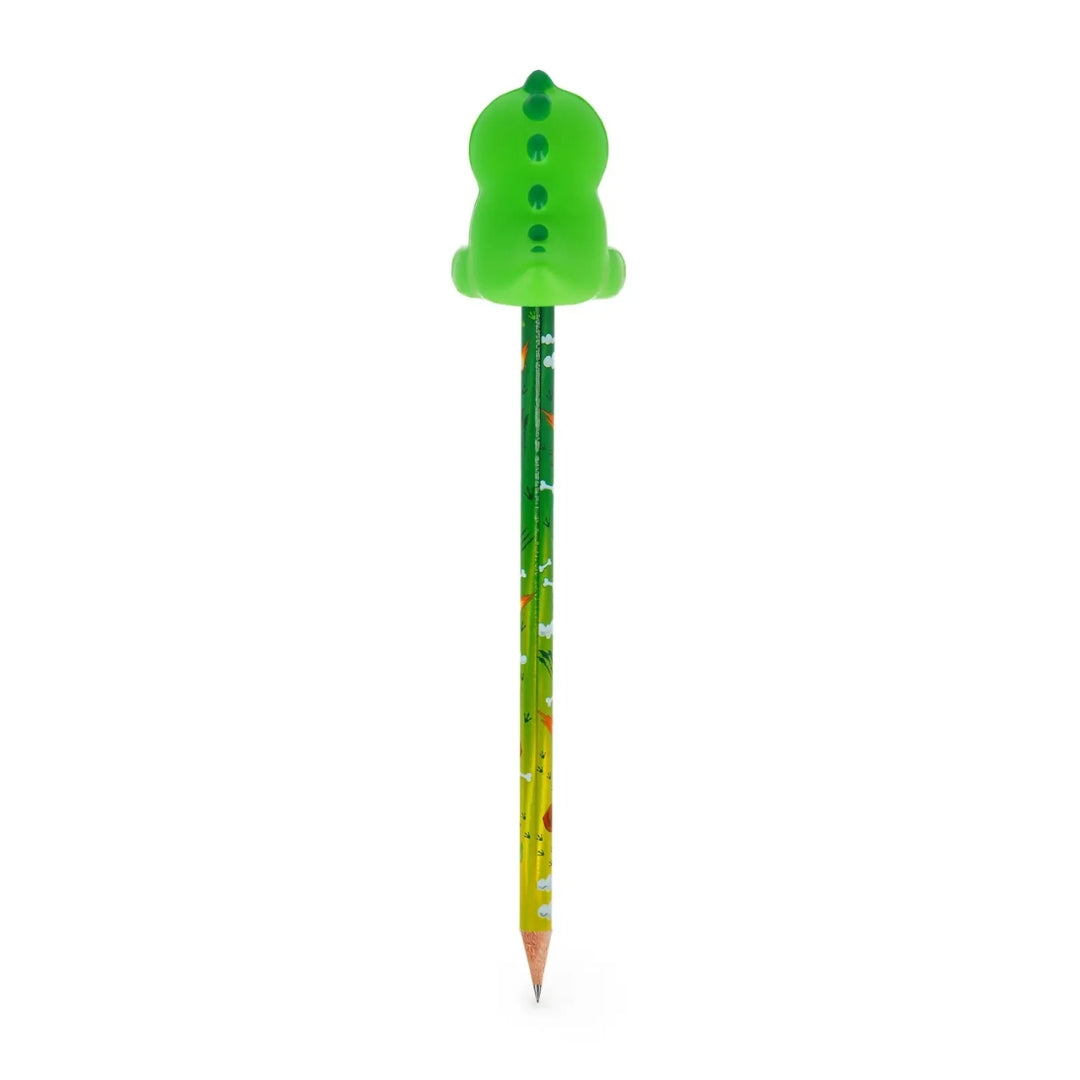 Legami Pencil With Squishy - Squeezies - Dino / Rooarr!