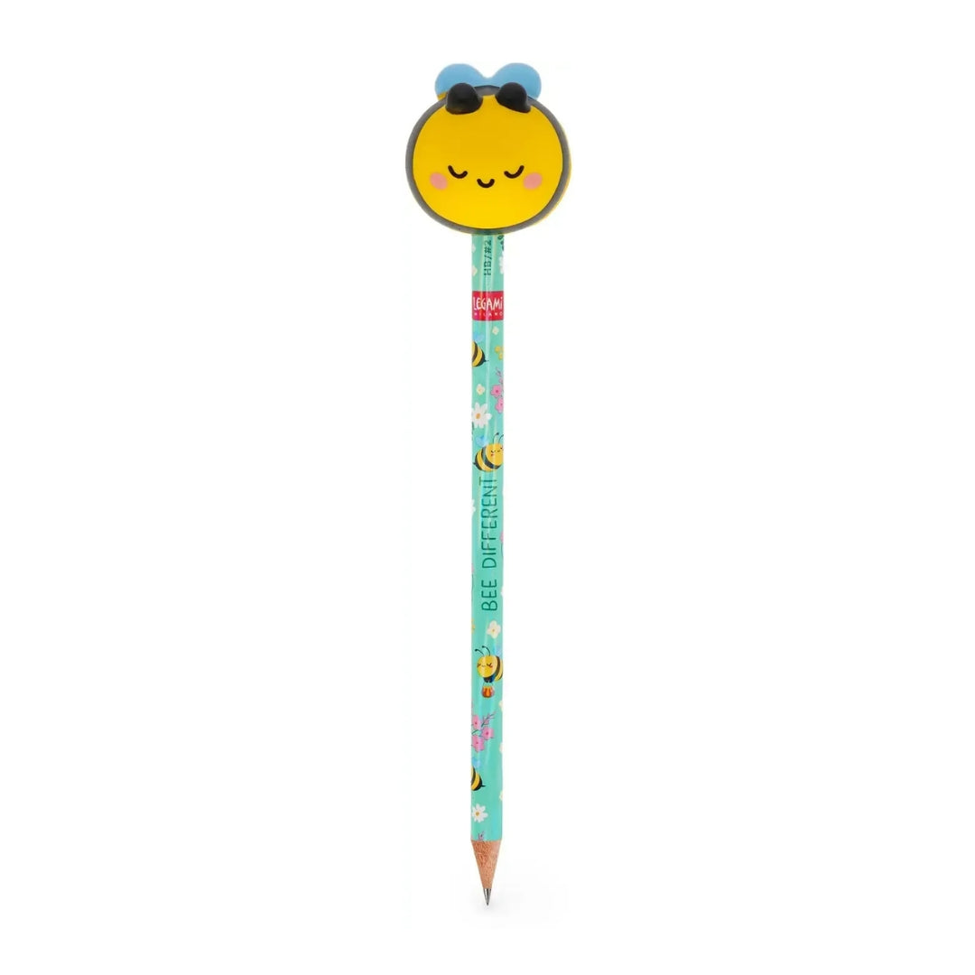 Legami Pencil With Squishy - Squeezies - Bee / Bee Different