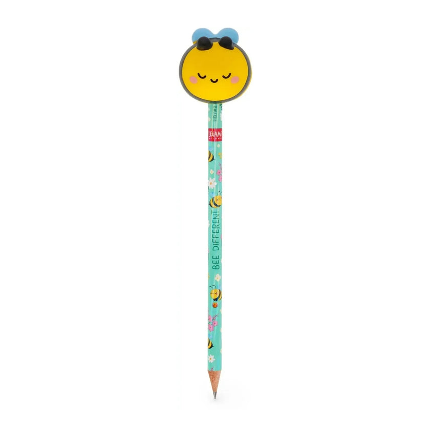 Legami Pencil With Squishy - Squeezies - Bee / Bee Different