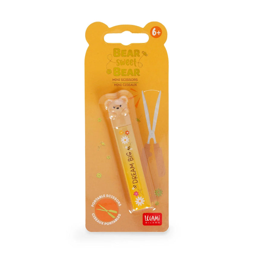 Legami Mini Scissors - Bear Sweet Bear - Teddy Bear
