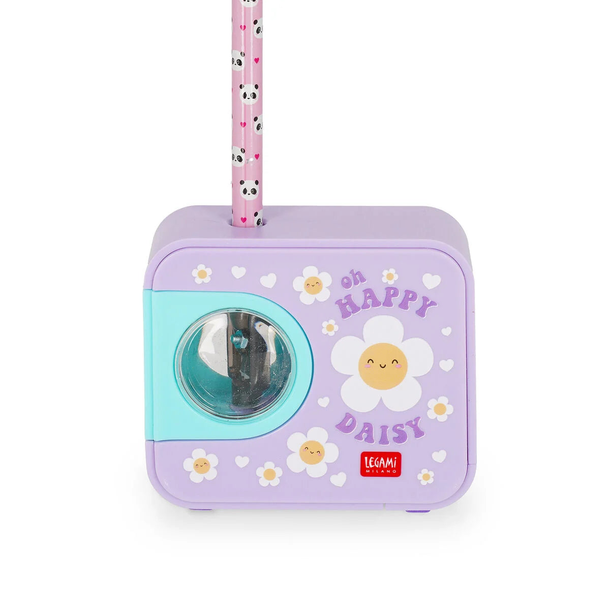 Legami Electric Pencil Sharpener - Top Of The Tip - Daisy